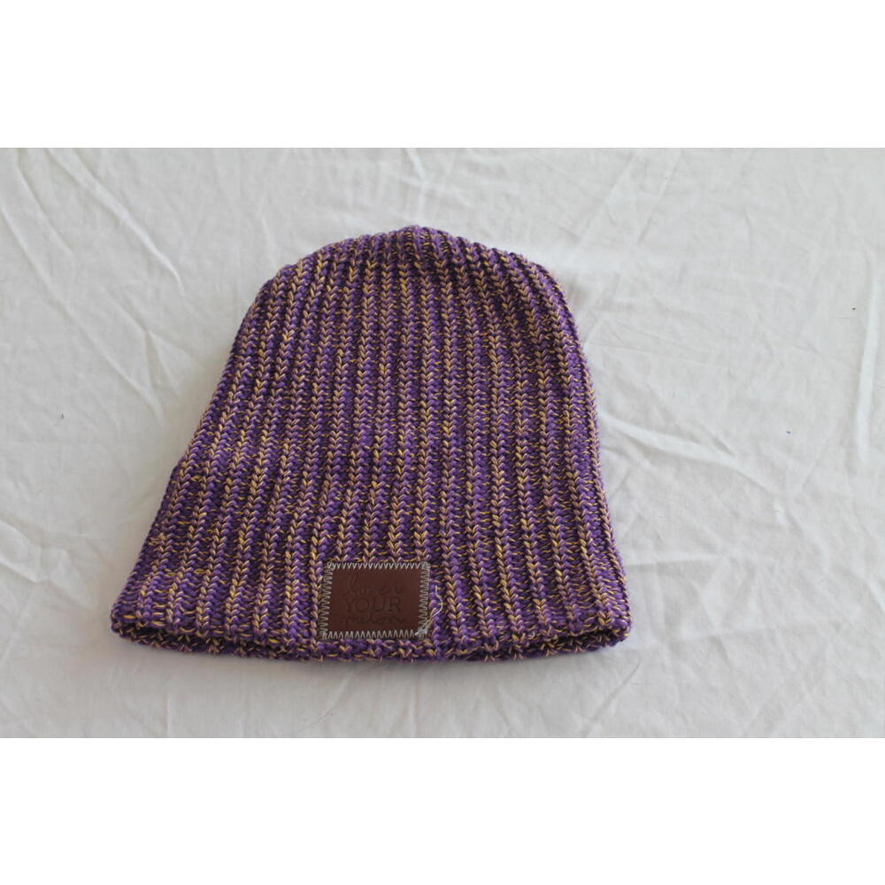 Love Your Melon - Cozy Knit Purple Beanie Hat